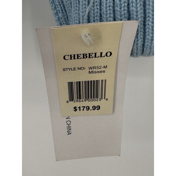 Vintage Y2K CHEBELLO  Rabbit Fur Leather Trim Zip Up Sweater Size M  NWT$179‎ - Picture 7 of 17